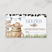 Cowboy Diaper Raffle Insert Informatiekaartje (Voorkant)