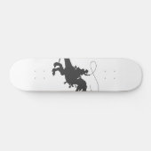 Cowboy die dinosaurus in het prehistorische tijdpe persoonlijk skateboard (Horizontaal)