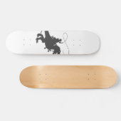 Cowboy die dinosaurus in het prehistorische tijdpe persoonlijk skateboard (Horizontaal)