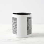 Cowboy die een brief leest. mok (Midden)