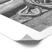 Cowboy die een brief leest poster (Hoek)