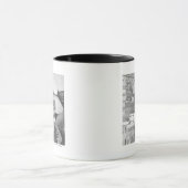 Cowboy die koffie maakt in de bunkhouse mok (Midden)