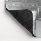 Cowboy die koffie maakt in de bunkhouse muismat (Hoek)