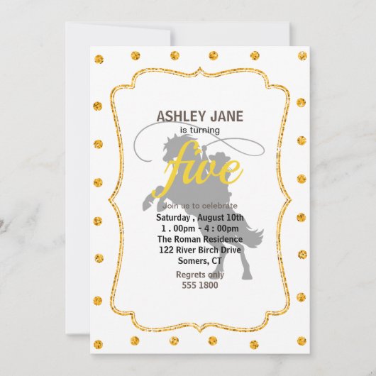 cowboy die lasso's met een rund in de veeteelt goo kaart (Voorkant)