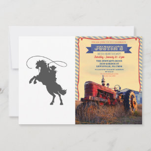 cowboy die lasso's met een rund in de veeteelt goo kaart