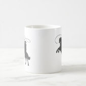 cowboy die lasso's met een rund in de veeteelt goo koffiemok (Center)