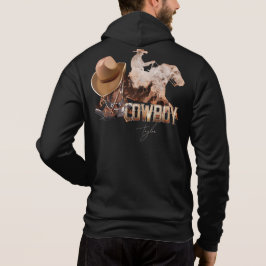 Cowboy die westerne laarzen gebruikt, cowboy pet hoodie