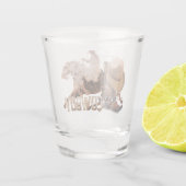 Cowboy die westerne laarzen gebruikt, cowboy pet shot glas (Achterkant)