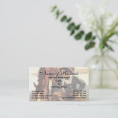 Cowboy die zijn paard bewaakt door NC Wyeth Visitekaartje (Staand voorkant)