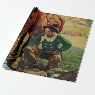 Cowboy die zijn paard water geeft door NC Wyeth Cadeaupapier