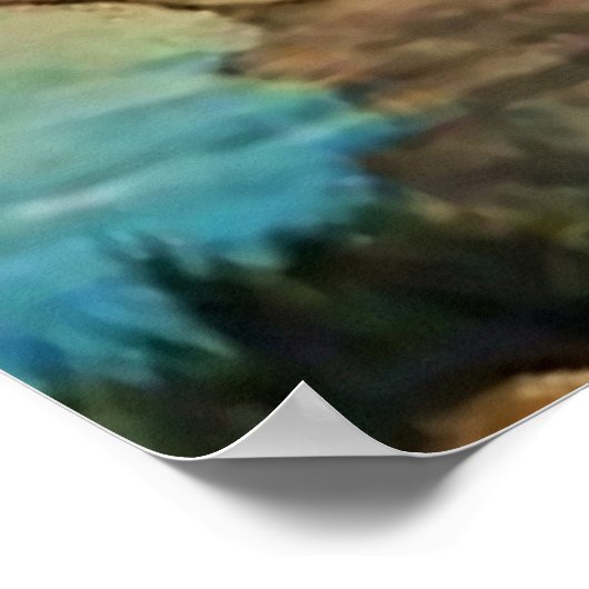 Cowboy die zijn paard water geeft van NC Wyeth Poster (Hoek)