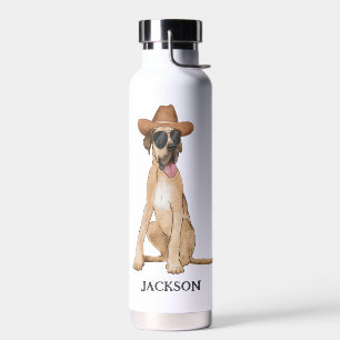 Cowboy Dog Illustratie Waterfles