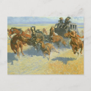  Cowboy, Downing the Nigh Leader, Remington Briefkaart