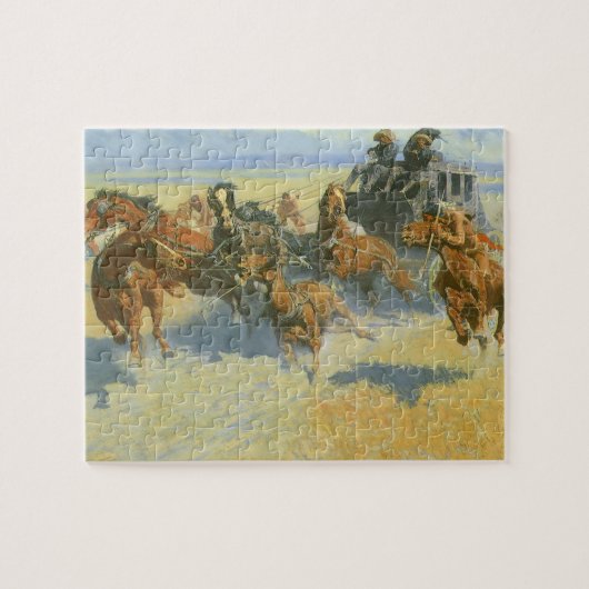 Cowboy, Downing the Nigh Leader, Remington Legpuzzel (Horizontaal)