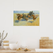 Cowboy, Downing the Nigh Leader, Remington Poster (Keuken)