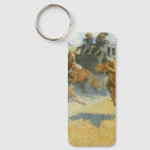  Cowboy, Downing the Nigh Leader, Remington Sleutelhanger (Voorkant)