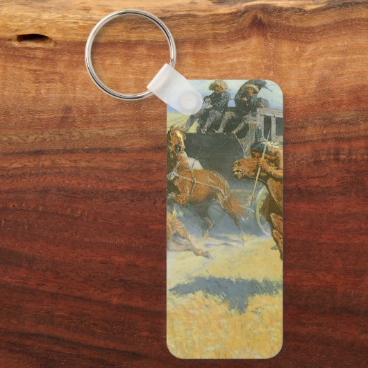  Cowboy, Downing the Nigh Leader, Remington Sleutelhanger (Voorkant)