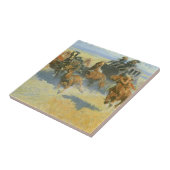 Cowboy, Downing the Nigh Leader, Remington Tegeltje (Zijkant)