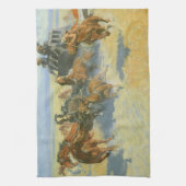  Cowboy, Downing the Nigh Leader, Remington Theedoek (Verticaal)