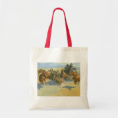  Cowboy, Downing the Nigh Leader, Remington Tote Bag (Voorkant)