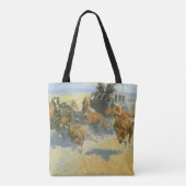  Cowboy, Downing the Nigh Leader, Remington Tote Bag (Achterkant)