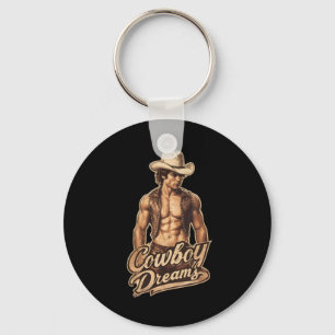 Cowboy Dromen Sticker Sleutelhanger