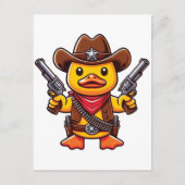 Cowboy Duck Sheriff Briefkaart (Voorkant)