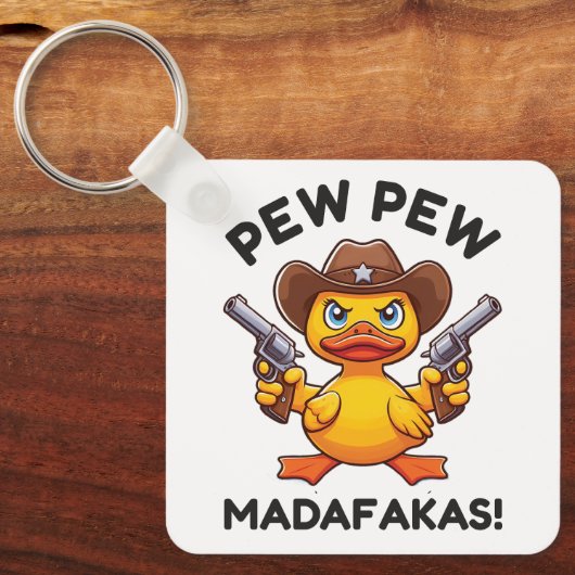 Cowboy Duck Sheriff Sleutelhanger (Voorkant)