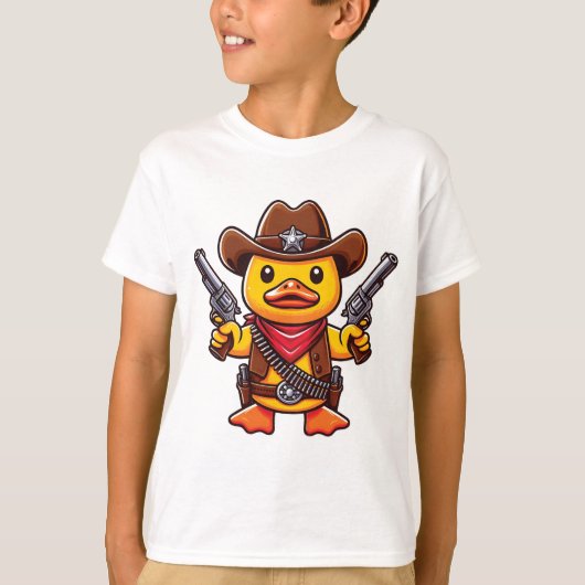 Cowboy Duck Sheriff T-shirt (Voorkant)
