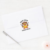 Cowboy Duck Sheriff Vierkante Sticker (Envelop)