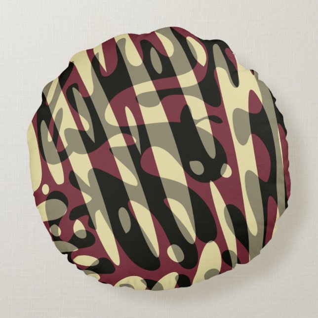 Cowboy Dust Round Pillow Rond Kussen (Achterkant)