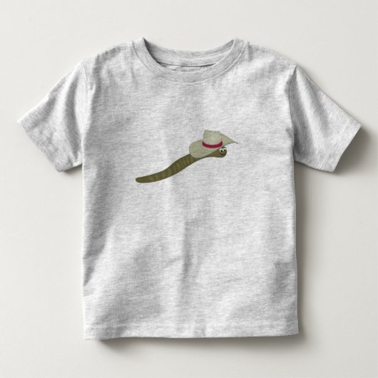 Cowboy Earthworm Kinder Shirts (Voorkant)