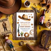 Cowboy Eerste Rodeo 1e Verjaardag Kaart