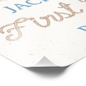 Cowboy eerste Rodeo 1e verjaardag welkomstbord Foto Afdruk (Hoek)