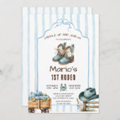 Cowboy eerste Rodeo Pumpkin verjaardag Kaart (Voorkant / Achterkant)