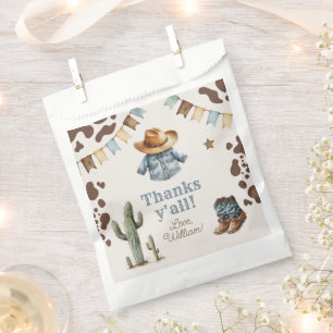 Cowboy Eerste Rodeo verjaardag Wild West Bedankt Bedankzakje