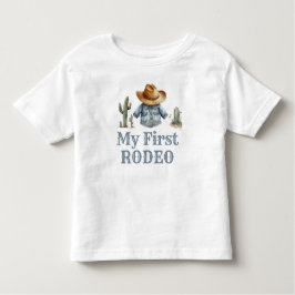 Cowboy eerste Rodeo Verjaardagsjongen Kinder Shirts