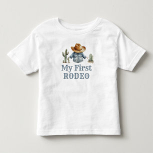 Cowboy eerste Rodeo Verjaardagsjongen Kinder Shirts