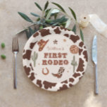Cowboy Eerste Rodeo Wild West Verjaardagsfeest Papieren Bordje<br><div class="desc">Cowboy First Rodeo Wild west Birthday party Papieren Borden Overeenkomende items beschikbaar.</div>