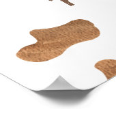 COWBOY eerste verjaardagsfeestje Poster (Hoek)