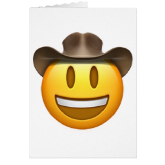 Cowboy emoji face (Voorkant)