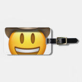 Cowboy emoji face bagagelabel (Voorkant horizontaal)