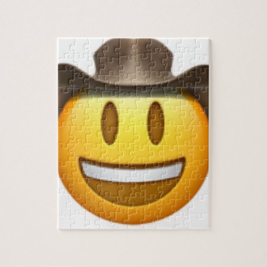 Cowboy emoji face legpuzzel (Verticaal)
