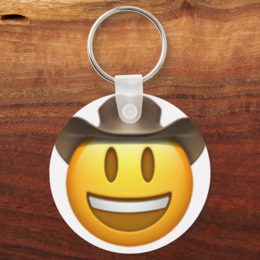Cowboy emoji face sleutelhanger (Voorkant)