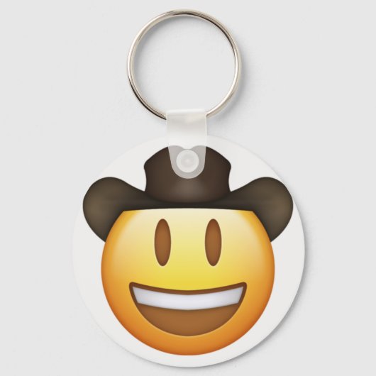Cowboy Emoji Sleutelhanger (Voorkant)