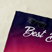 Cowboy en bruid bij Sundown Bruiloft Strandlaken (In situ)