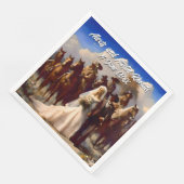 Cowboy en bruid Outdoor bruiloft Servet (Hoek)