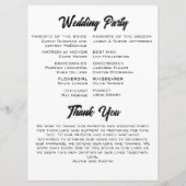 Cowboy en bruid Westerne stijl bruiloft programma (Achterkant)