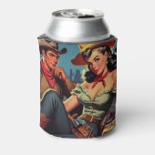 cowboy en cowgirl blikjeskoeler (Blikje Achterkant)