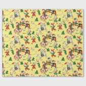  cowboy- en cowgirl Gift Wrapping Paper Cadeaupapier (Vlak)